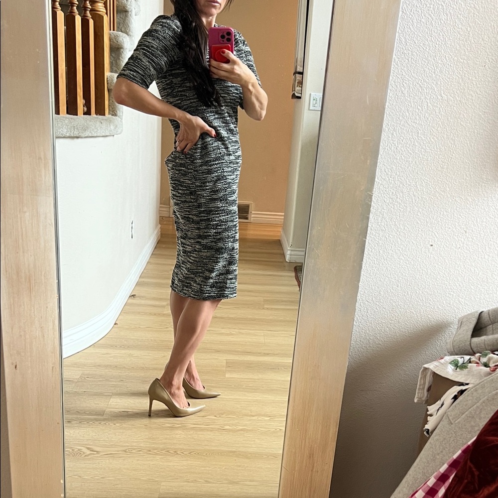 Banana Republic stretch tweed dress